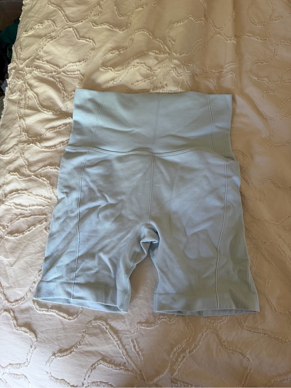 all in motion Light Blue Ribbed Active Shorts